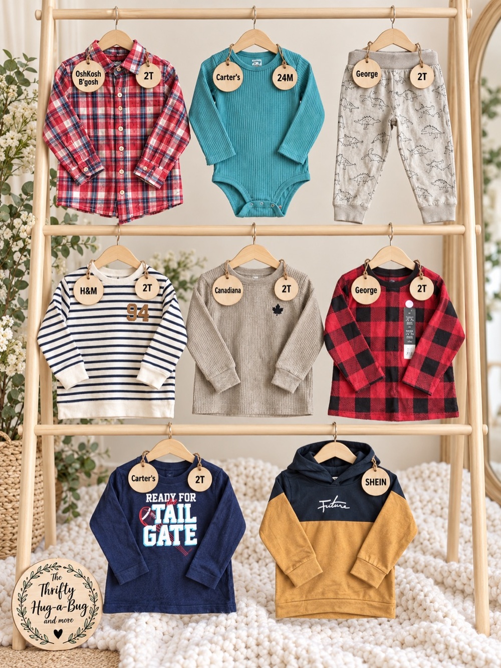 Boys 2T 24M Clothing Bundle OshKosh Carter’s H&M George 8 Pieces